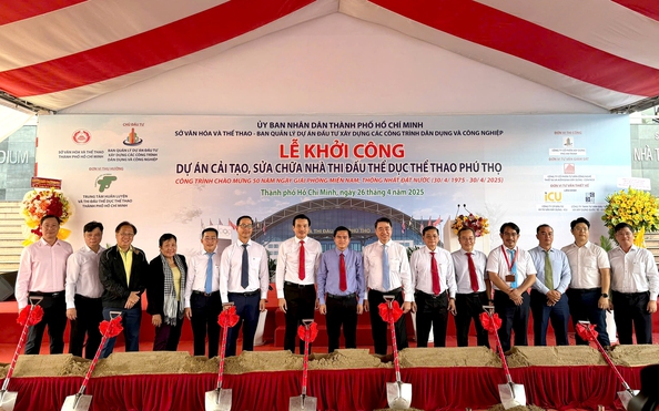 Khởi công dự án cải tạo, sửa chữa Nhà thi đấu TDTT Phú Thọ
