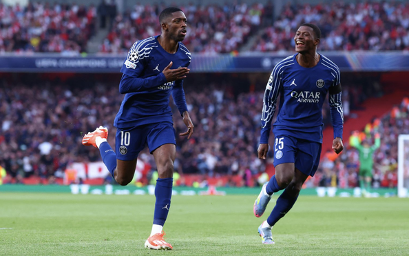 Dembele nhấn chìm Arsenal, PSG mơ vé chung kết Champions bóng đá tỷ lệ kèo nhà cái