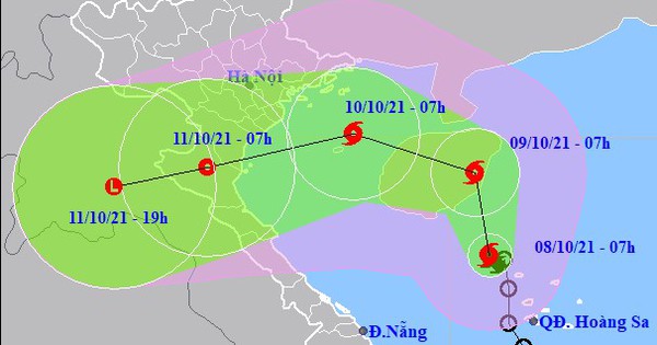Bão số 7 giật cấp 11 hướng vào Nam đồng bằng Bắc Bộ - Bắc Trung Bộ
