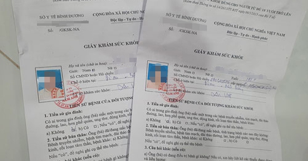 Bình Dương: Mua giấy khám sức khỏe dễ như mua rau