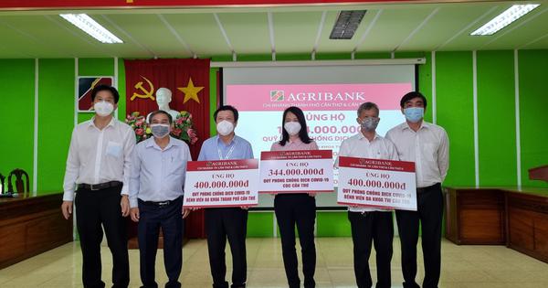 Chi nhánh Agribank ở Cần Thơ, Sóc Trăng tiếp tục ủng hộ quỹ phòng, chống dịch Covid-19. - Vimarsana News
