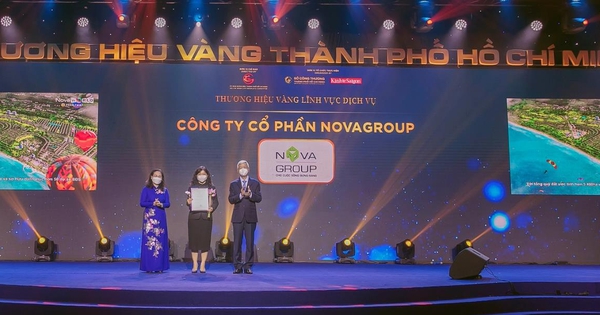 NovaGroup đạt giải thưởng Thương hiệu Vàng TP HCM 2021