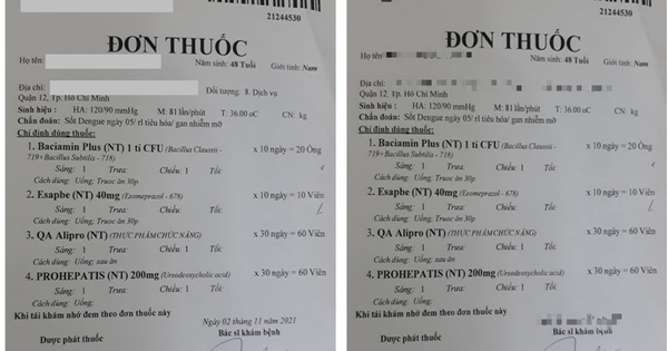 Sở Y tế TP HCM thông tin về vụ sốt xuất huyết được kê đơn thực phẩm chức năng Sở Y tế TP HCM thông tin về vụ sốt xuất huyết được kê đơn thực phẩm chức năng
