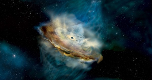 thumbnail - Vũ trụ "nghiêng ngả" vì lỗ đen quái vật bất ngờ lật ngược