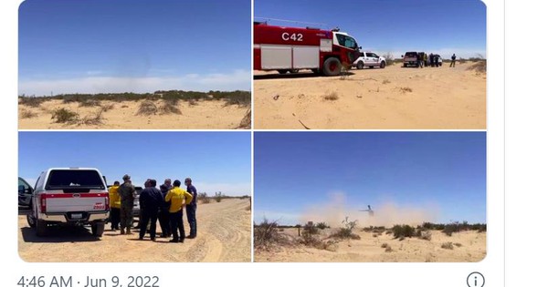 US military plane suspected of carrying nuclear material crashed in the desert