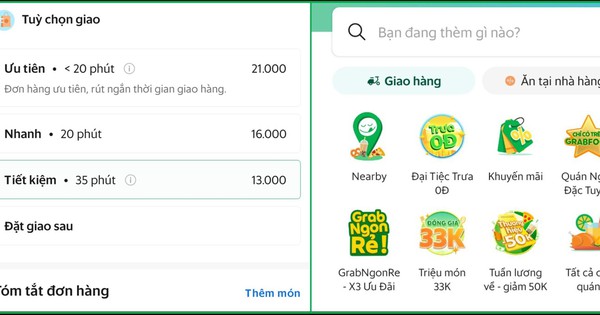 GrabFood thử nghiệm tính năng “Lựa chọn giao hàng”