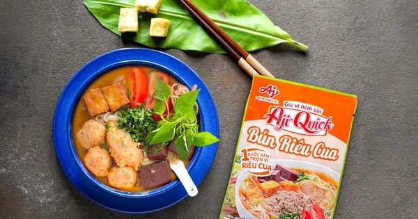Cách nấu bún riêu ngon chuẩn vị với Aji-Quick® Bún Riêu Cua