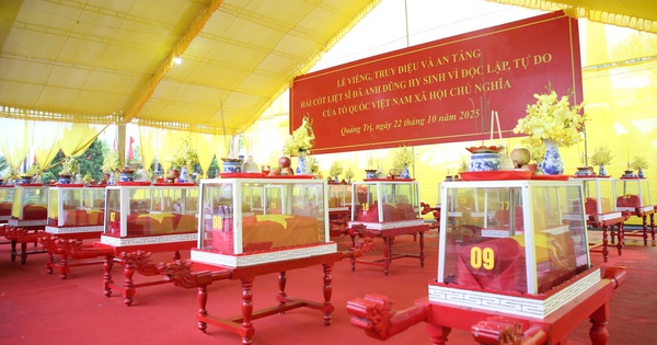 Xúc động lễ truy điệu, an táng 34 hài cốt liệt sĩ quy tập ở Thành cổ Quảng Trị và Trường Bồ Đề