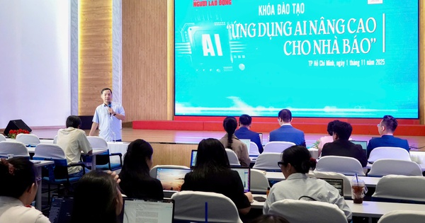 Báo Người Lao Động đào tạo AI nâng cao cho phóng viên, biên tập viên, kỹ thuật viên