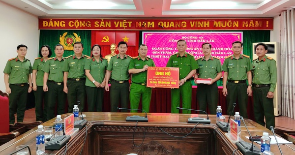 Nghĩa cử cao đẹp của Công an tỉnh Khánh Hòa dành cho  Đắk Lắk