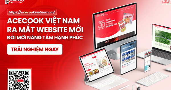 Acecook Việt Nam ra mắt website mới nhân dịp kỷ niệm 30 năm ngày bán hàng đầu tiên