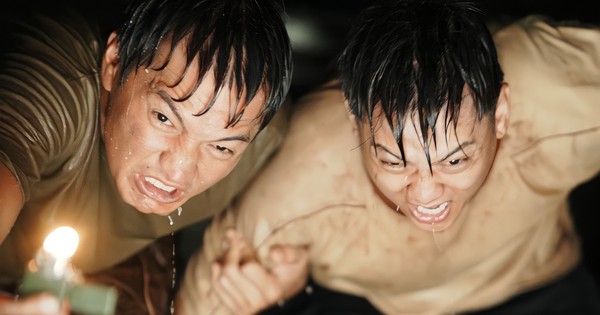 Hoài Lâm, Quang Tuấn chật vật "trốn chạy" trong cống ngầm