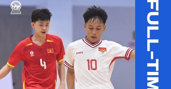 Indonesia dẫn trước 2 bàn vẫn bị futsal U16 Việt Nam gỡ hòa