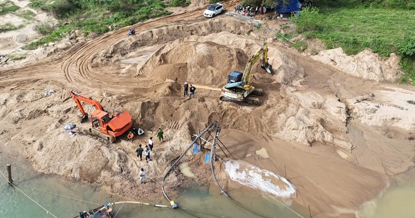 Phát hiện vụ khai thác khoáng sản trái phép rất lớn ở Quảng Trị