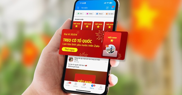 Cả triệu người dùng Zalo "treo cờ Tổ quốc" mừng Đại lễ 30-4