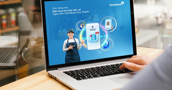 Một chạm trên VietinBank iPay, Loa báo tiền về giao tận nơi