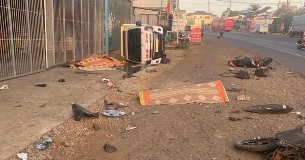 Lâm Đồng: Nhiều xe tông liên hoàn làm 3 người thương vong