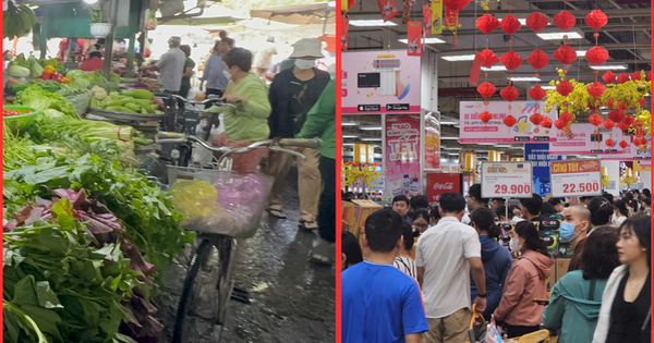 Khung cảnh trái ngược ở siêu thị và chợ truyền thống TPHCM ngày 26 Tết