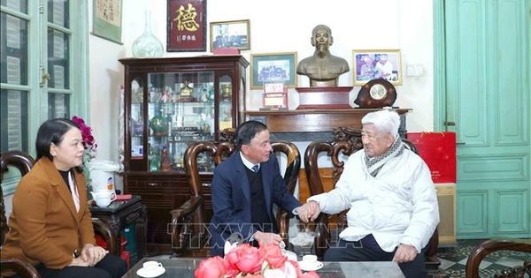 Thường trực Ban Bí thư Trần Cẩm Tú chúc Tết các nguyên lãnh đạo Đảng, Nhà nước