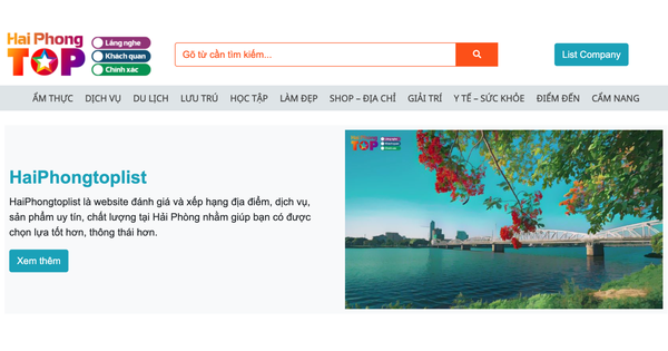 Tìm hiểu địa điểm ăn uống, vui chơi Hải Phòng nhanh chóng hơn với HaiPhongToplist