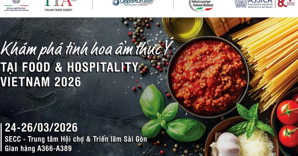 Hương vị Ý đặc sắc tại Triển lãm Food & Hospitality Vietnam 2026