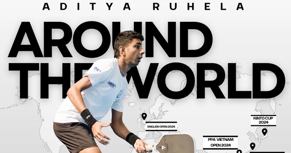 Tay vợt hàng đầu Ấn Độ Aditya Ruhela đánh giá cao thị trường pickleball Việt Nam