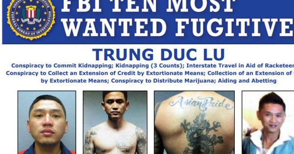 Chân dung nghi phạm gốc Việt trong tốp 10 tội phạm bị truy nã gắt gao nhất tại Mỹ