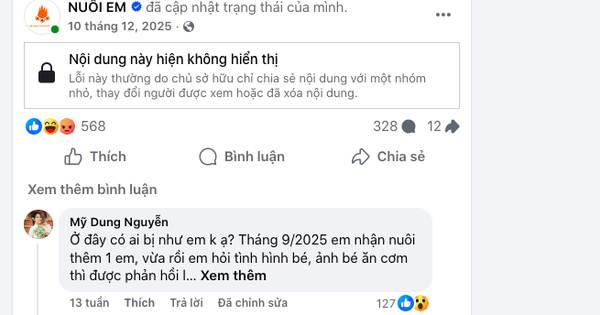 Facebook ông Hoàng Hoa Trung biến mất, dự án "Nuôi em" lại "nóng"