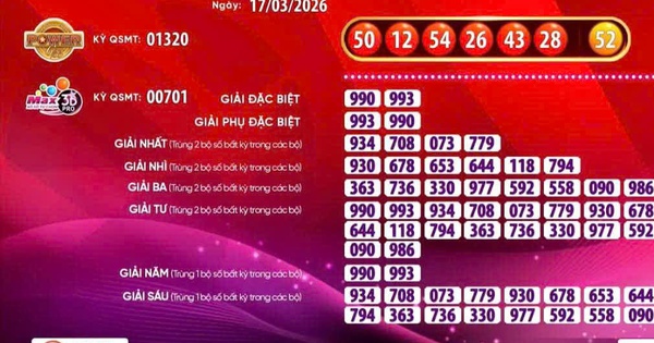 Xổ số Vietlott có vé trúng giải Jackpot 2