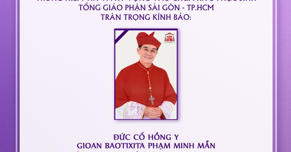 Thánh lễ an táng Đức cố Hồng y Gioan Baotixita Phạm Minh Mẫn không nhận vòng hoa