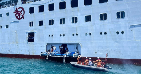 Khẩn cấp ứng cứu 2 du khách Nhật Bản trên tàu du lịch