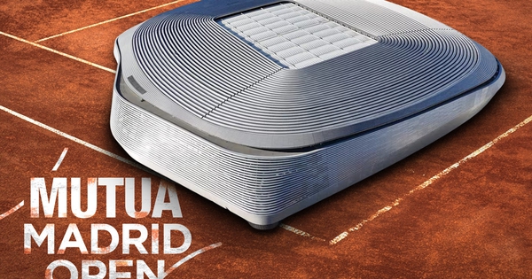 Bernabeu “biến hình” thành sân quần vợt phục vụ Mutua Madrid Open