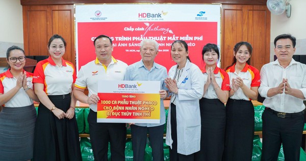 HDBank: 20 năm bền bỉ mang ánh sáng đến bệnh nhân có hoàn cảnh khó khăn