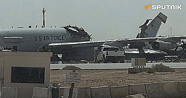 VIDEO: Xuất hiện hình ảnh “máy bay mắt thần” của Mỹ bị xé toạc