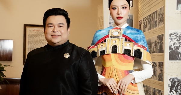 Tô Diệp Hà diện áo dài "chợ Bến Thành" gây ấn tượng mạnh