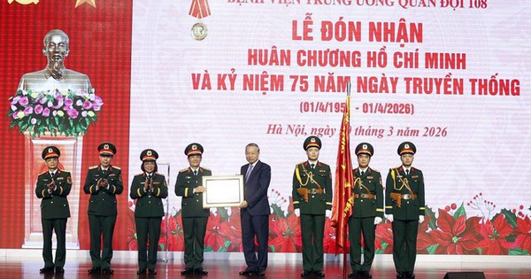 Tổng Bí thư Tô Lâm trao Huân chương Hồ Chí Minh tặng Bệnh viện Trung ương Quân đội 108