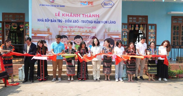 Roche Pharma Việt Nam và Quỹ Hy Vọng khánh thành công trình nhà bếp cho học sinh tại vùng biên giới