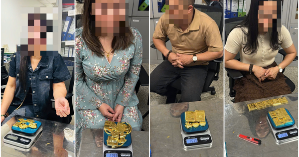 Hành khách giấu hơn 12 kg vàng miếng trong áo ngực và quần để mang vào Việt Nam