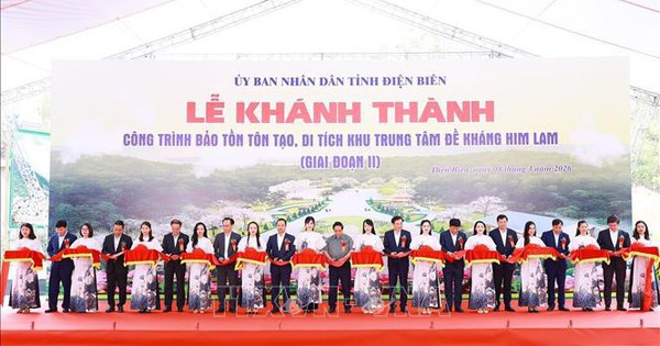 Thủ tướng Phạm Minh Chính dự lễ khánh thành tôn tạo di tích đề kháng Him Lam