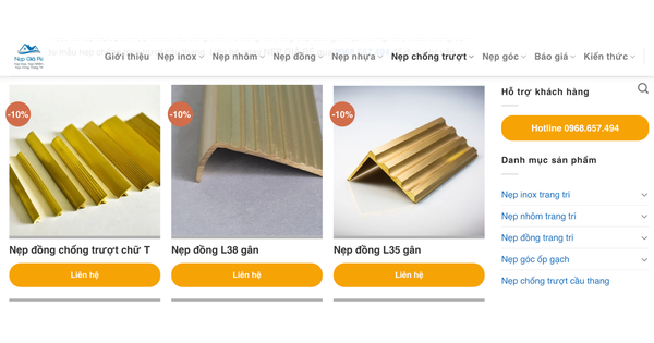 Nẹp chống trượt cầu thang – An tâm trong từng bước chân cùng Nẹp Giá Rẻ