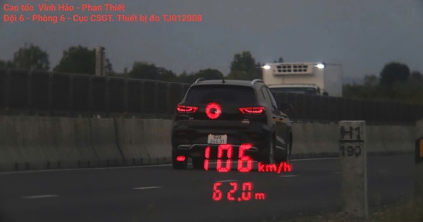 Xe không đăng ký còn chạy quá tốc độ, tài xế và chủ xe bị phạt 24,5 triệu đồng