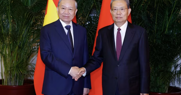 Tổng Bí thư, Chủ tịch nước Tô Lâm hội kiến Ủy viên trưởng Nhân đại toàn quốc Trung Quốc