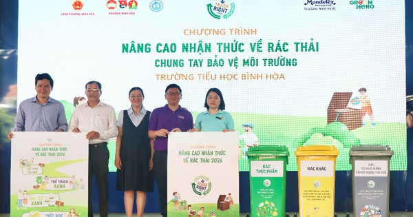 Mondelez Kinh Đô nâng cao nhận thức rác thải nhựa cho học sinh tiểu học