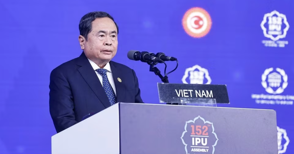 Chủ tịch Quốc hội Trần Thanh Mẫn phát biểu tại Đại hội đồng Liên minh Nghị viện Thế giới