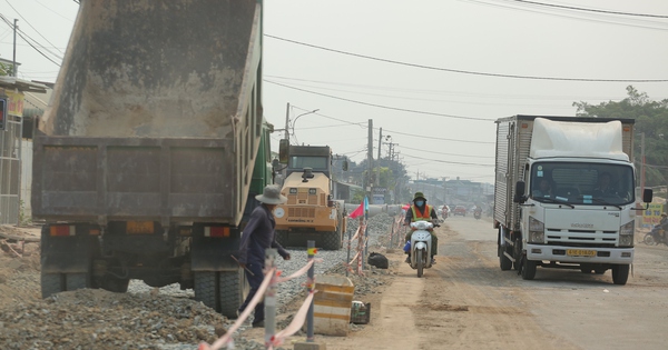Cận cảnh công trường mở rộng đường ĐT784C ở Tây Ninh