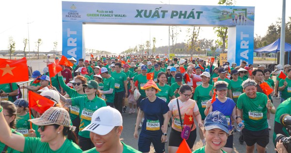 Gần 1.000 người đã tham gia Giải đi bộ Green Family Walk Cần Giờ
