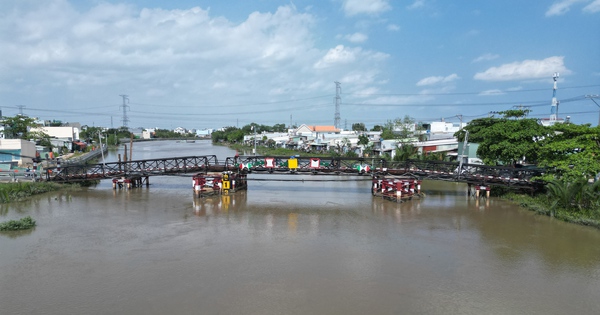 Cận cảnh công trường cầu gần 500 tỉ đồng nối TPHCM với cửa ngõ đi Tây Ninh