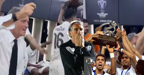 HLV Mancini và học trò mừng "hụt" chức vô địch vì kịch bản không ngờ