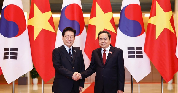 Chủ tịch Quốc hội Trần Thanh Mẫn hội kiến Tổng thống Hàn Quốc Lee Jae Myung