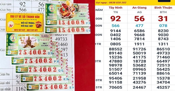 Sáng 24-4, nhiều người ở TPHCM, Vĩnh Long và Cần Thơ trúng xổ số miền Nam